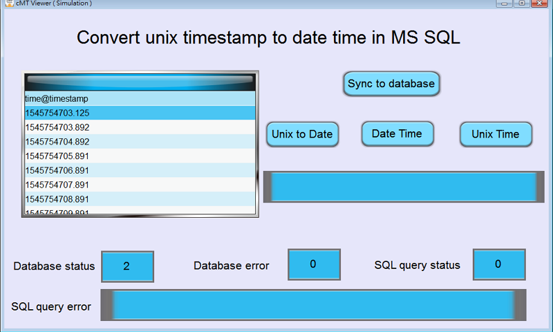Convert Unix Timestamp to Date Time in Microsoft SQL Server