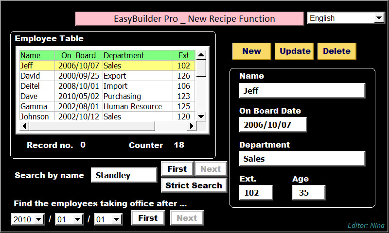 Recipe View