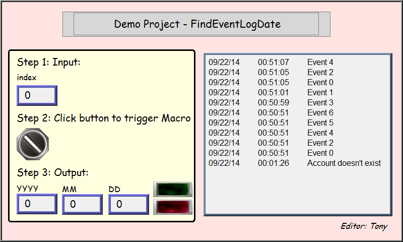 Find Event Log Date