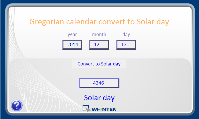 Solar Day Converter demo project