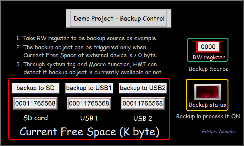 Backup Control