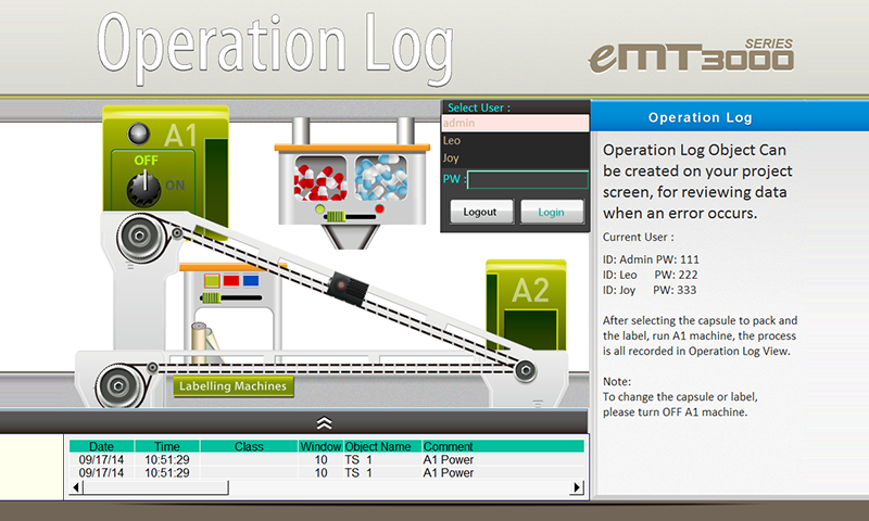 Operaition Log