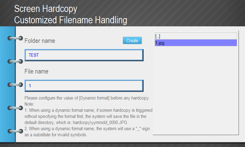 Customized hardcopy Filename