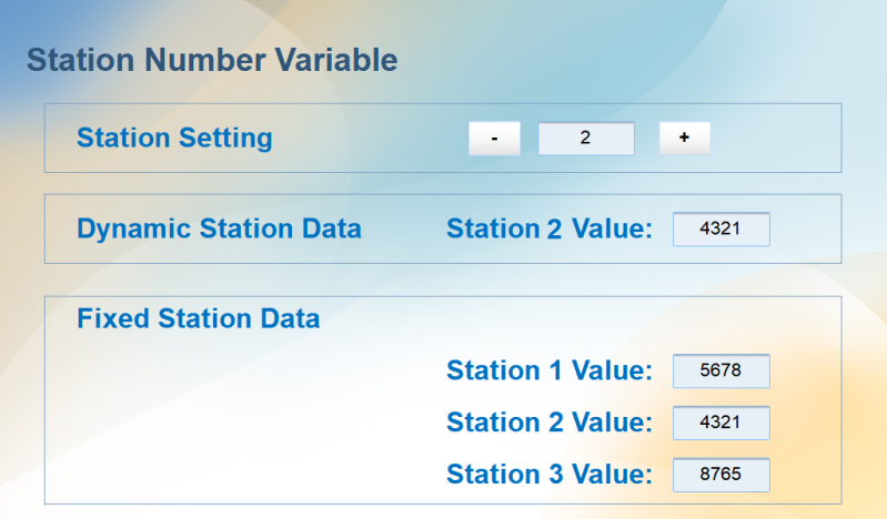 Station Number Variable